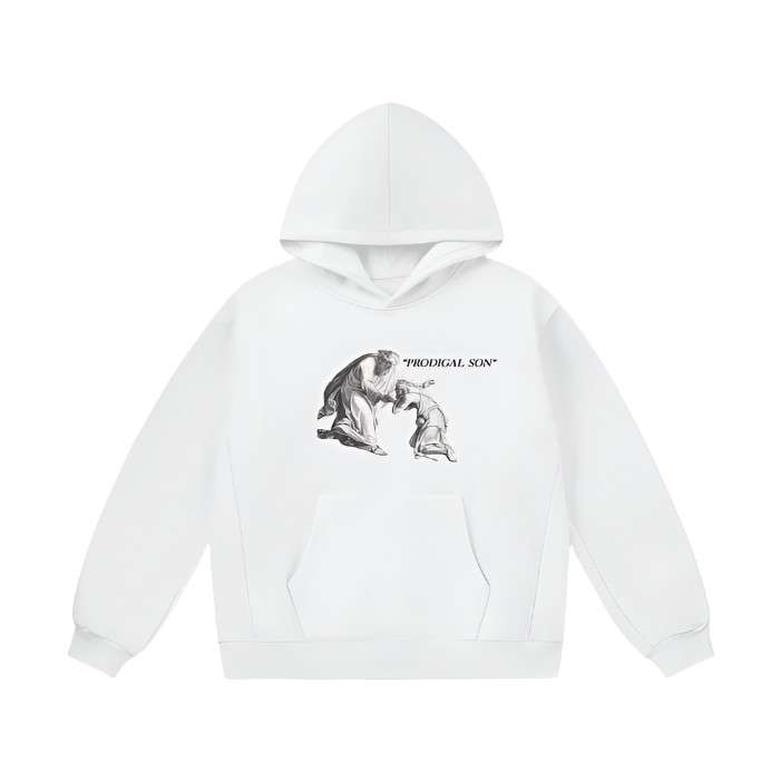 "Prodigal Son" White Hoodie