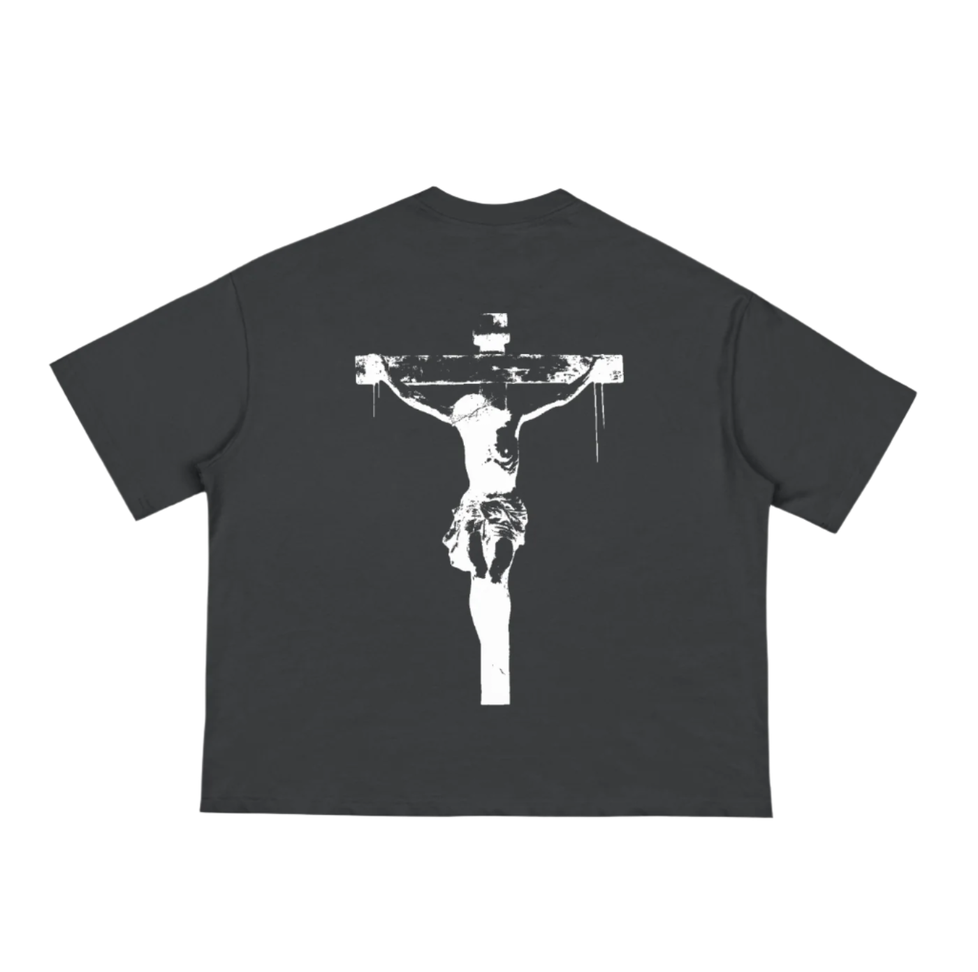 "BLED FOR ME" Black Boxy Tee