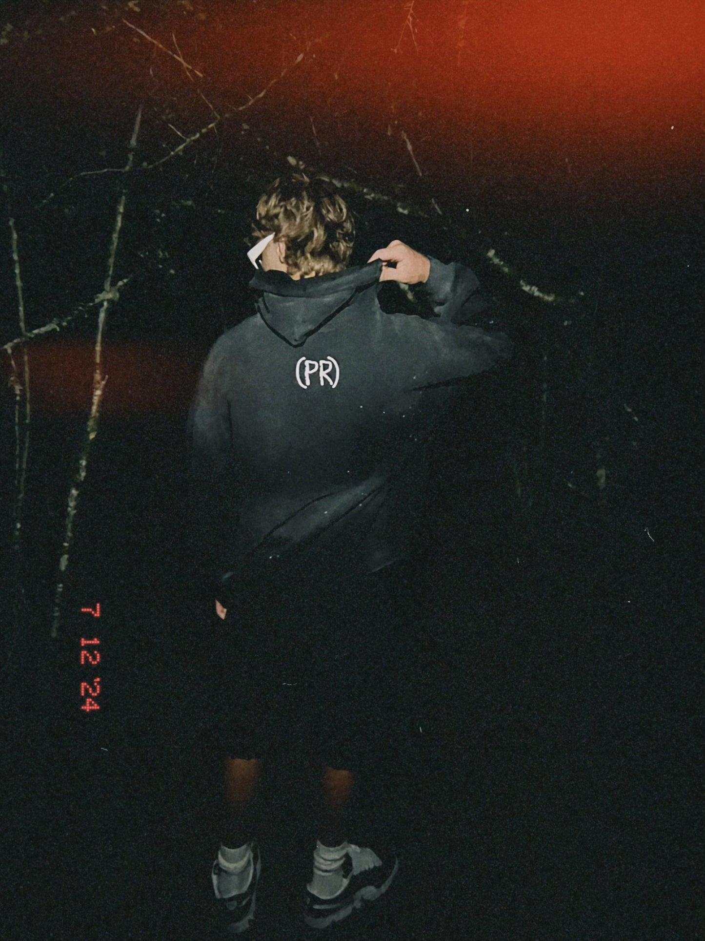 Cross + Trinity Vintage Wash Frayed Hoodie