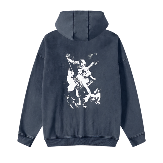 "VICTORY" Blue Zip-Up