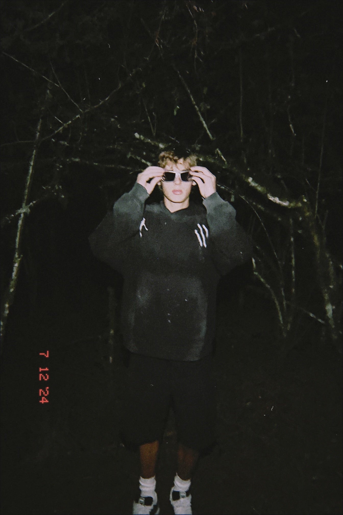 Cross + Trinity Vintage Wash Frayed Hoodie