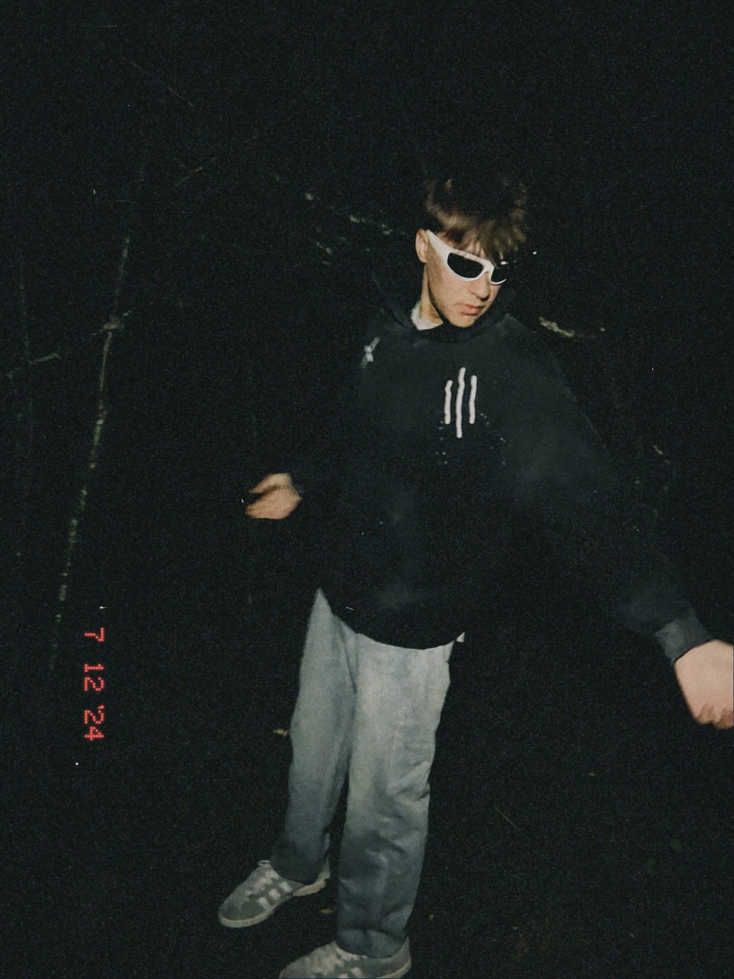 Cross + Trinity Vintage Wash Frayed Hoodie