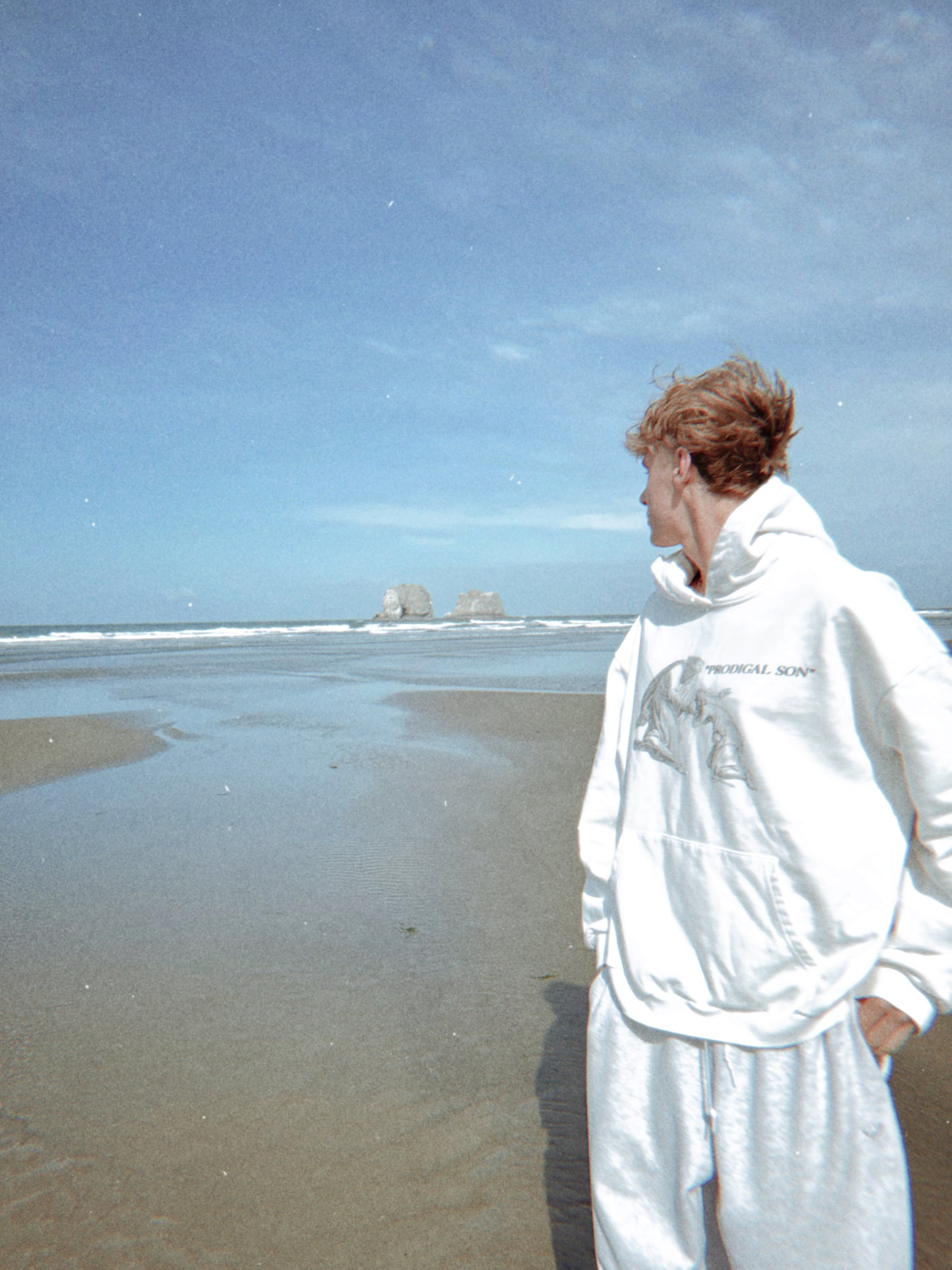 "Prodigal Son" White Hoodie