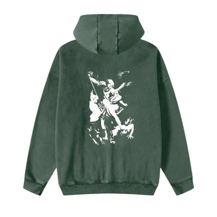 "VICTORY" Green Zip-Up