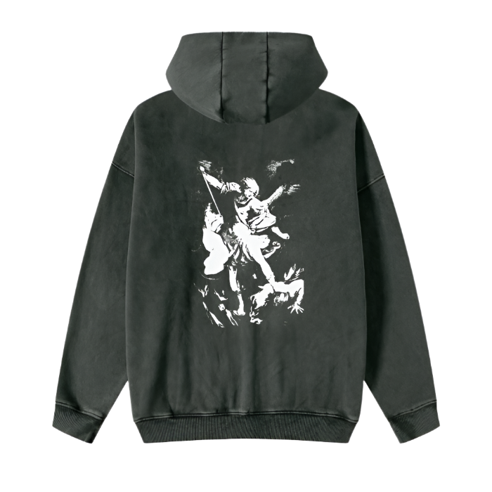 "VICTORY" Black Zip-Up